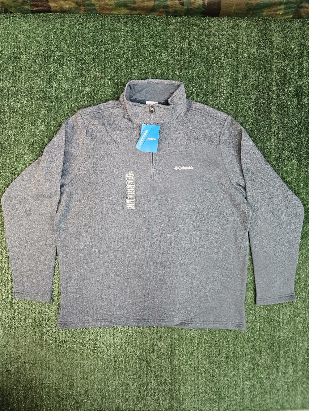 Columbia Great Hart Mountain III Half Zip Sedona Sage Pullover Sweater Men XL